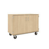 36" Tall Assembled Mobile 18 Trays Storage Cabinet with Doors - 80275 F36 - Steven's I.D.SYSTEMS®